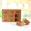 Zakka Retro Solid Wood Nine-Drawer Storage Box
