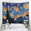 Wanddekoration Zuhause Wandteppich Lustige Katze Hintergrund Hängestoff Büro Wohnzimmer Wandteppich