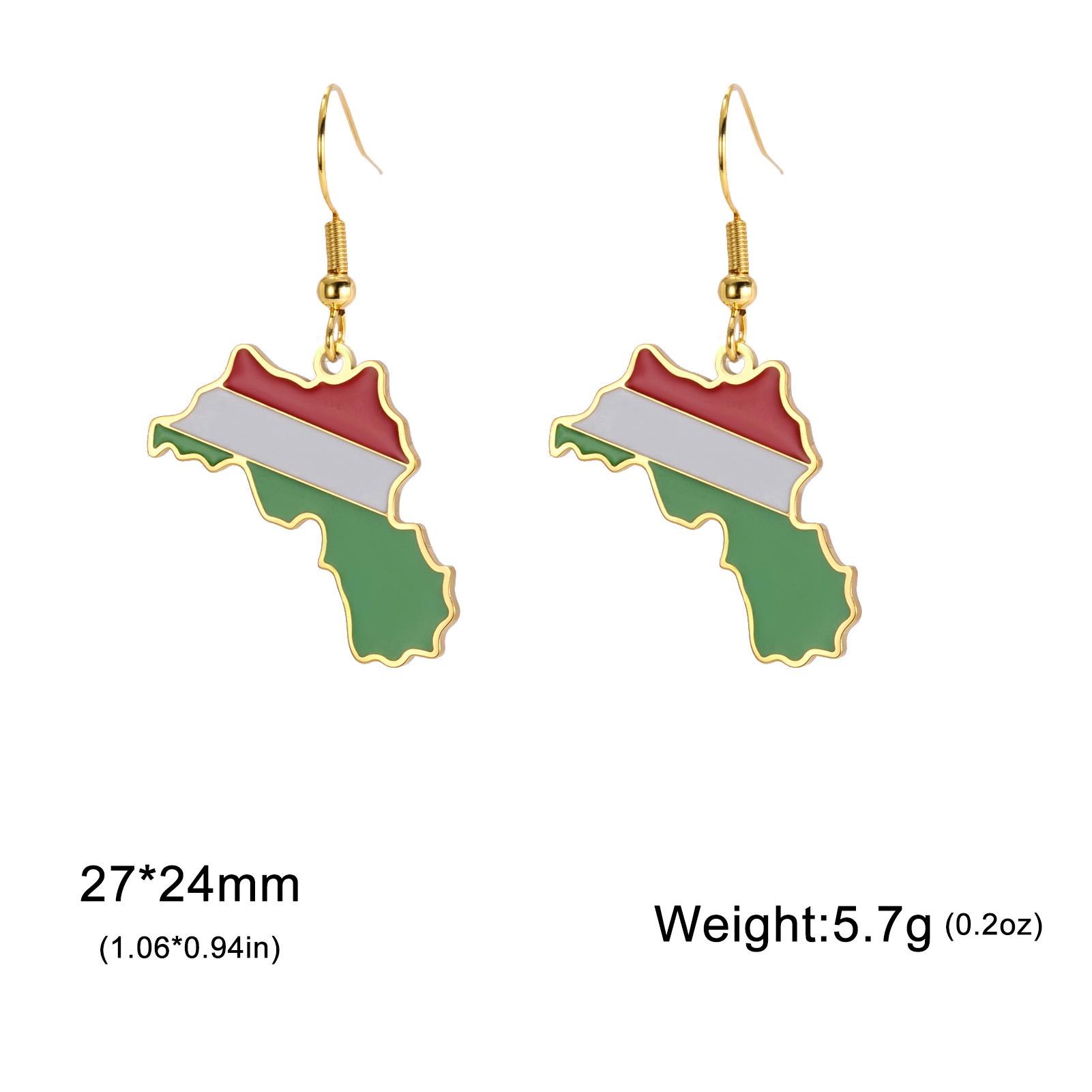 

Cazador Kurdistan Map Flag Drop Earrings Women s Earrings Stainless Steel Enamel Pendant Jewelry Gifts Wholesale 2026 New