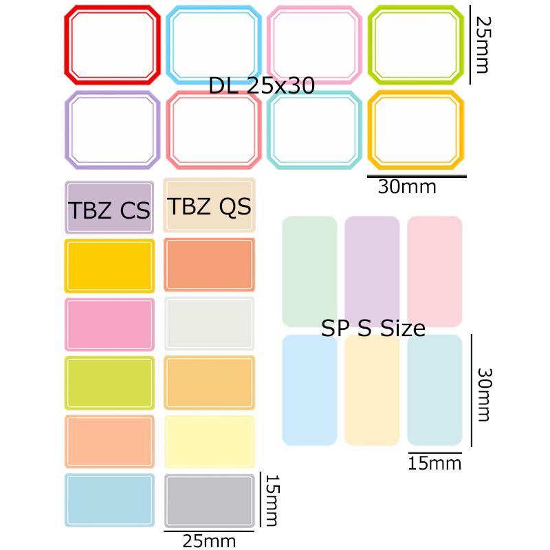 Kunstdruckpapier Etikettenaufkleber Beschreibbare Dekorative Aufkleber für Notizbücher Tagebücher Planer Wasserdichte DIY Materialien Scrapbooking Aufkleber ZYF