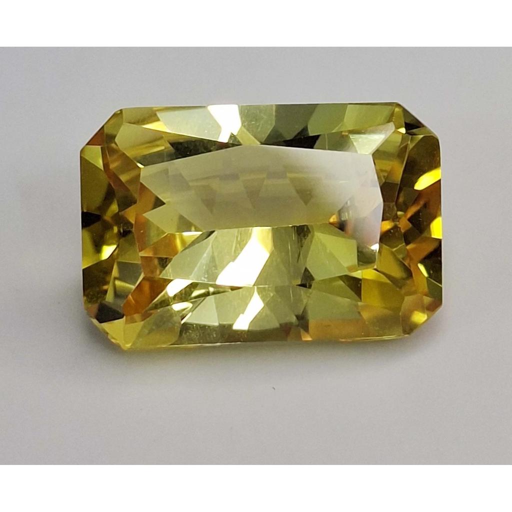 Natural Yellow Citrine Emerald Cut 11-13 Ct Fabulous Certified Loose Gemstone