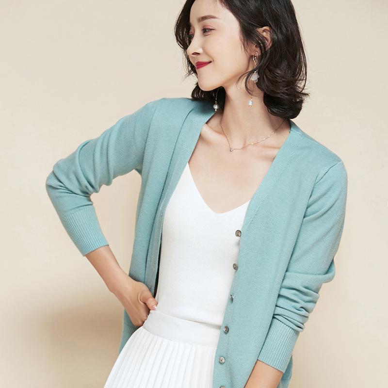 Women's Autumn Winter Tops Blouse Knit Knitwear Coat Sweater Cardigan For Women Streetwear Korean Clothes