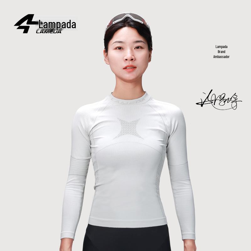 

Женский компрессионный базовый слой для велоспорта Speedwing на осень-зиму Large серый