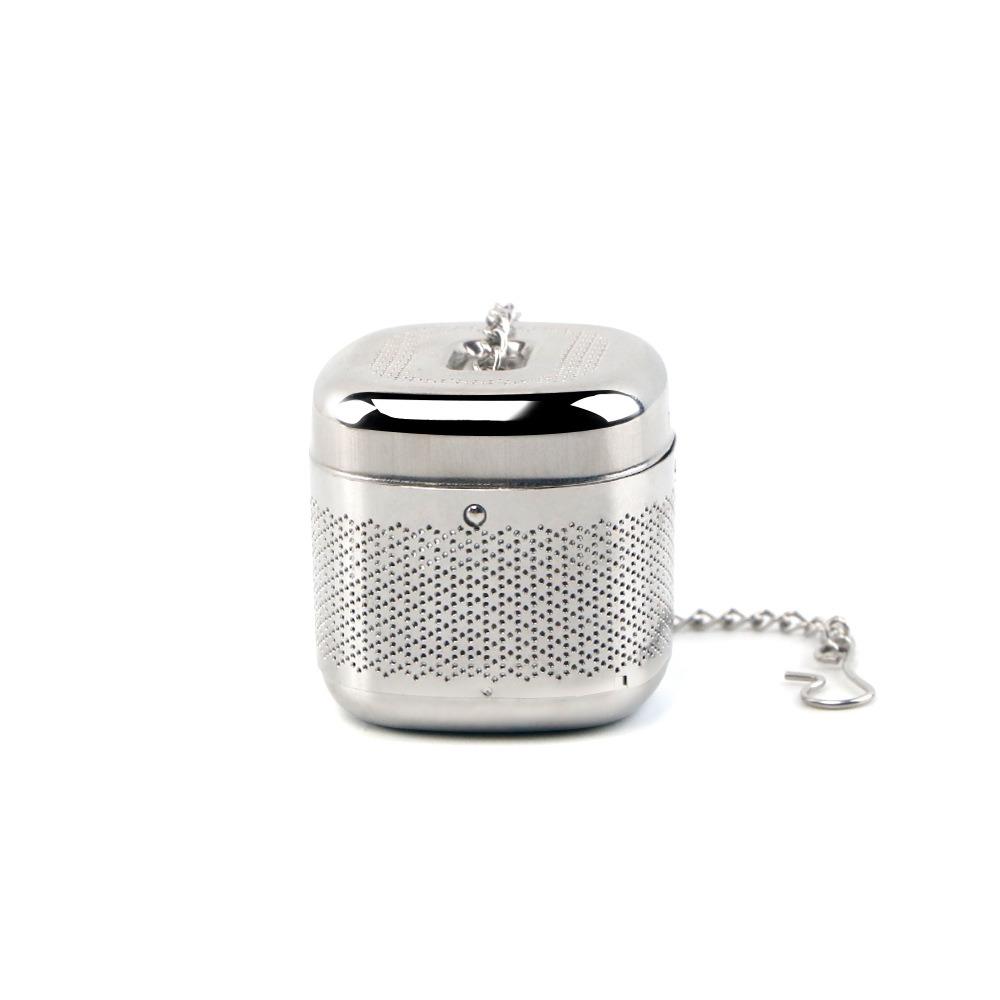 2 Set Stainless Steel Square Tea Infuser Ball Tea Strainer Teaware Tea Filter  Cooking