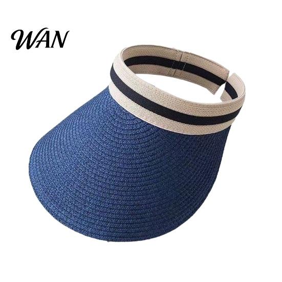 Cappello da Sole in Paglia Estivo Pieghevole, Intrecciato Traspirante Portatile Protezione UV per Spiaggia Viaggio Escursionismo Copricapo