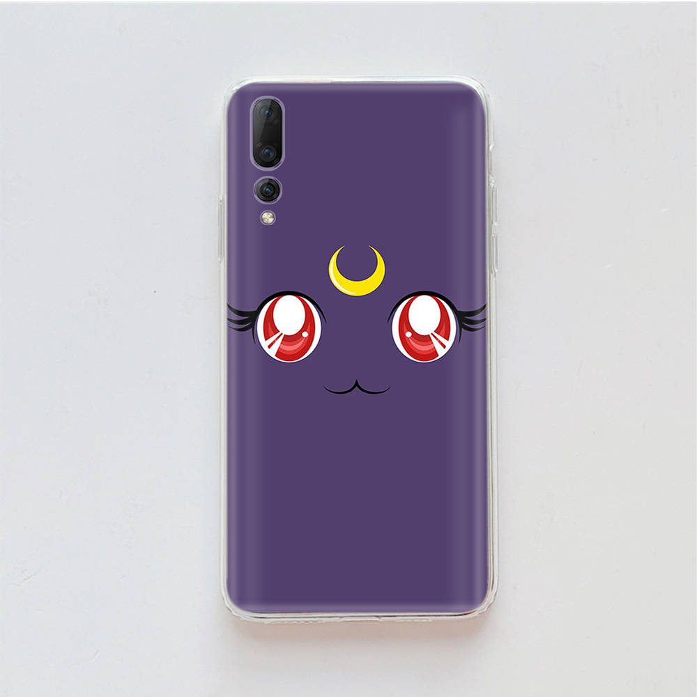Transparent Case for Samsung A04 A14 A23 M33 M53 Realme 10 9 C35 C55 VIVO X80 Infinix Hot 30 Note 11 Tecno Spark 8P Pro W-67 Sailor Moon Girls