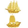 Sailing Boat Decor Sailing Ship Model Art Sculpture Figurine Feng Shui Decor for