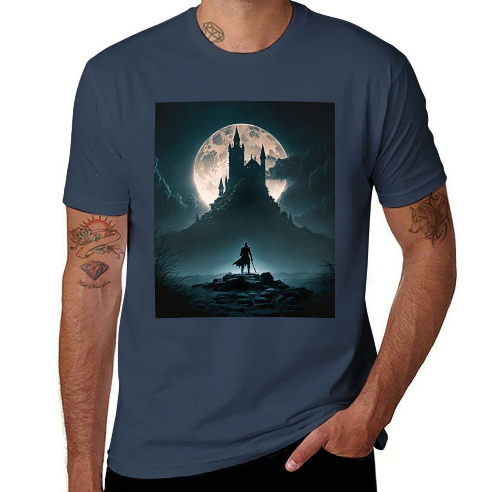 Dark Souls Castle Tshirt Summer Holiday Tshirt S