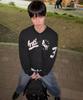Untitled Seoul Unicorn Varsity Emblem Sweat Jacket Black