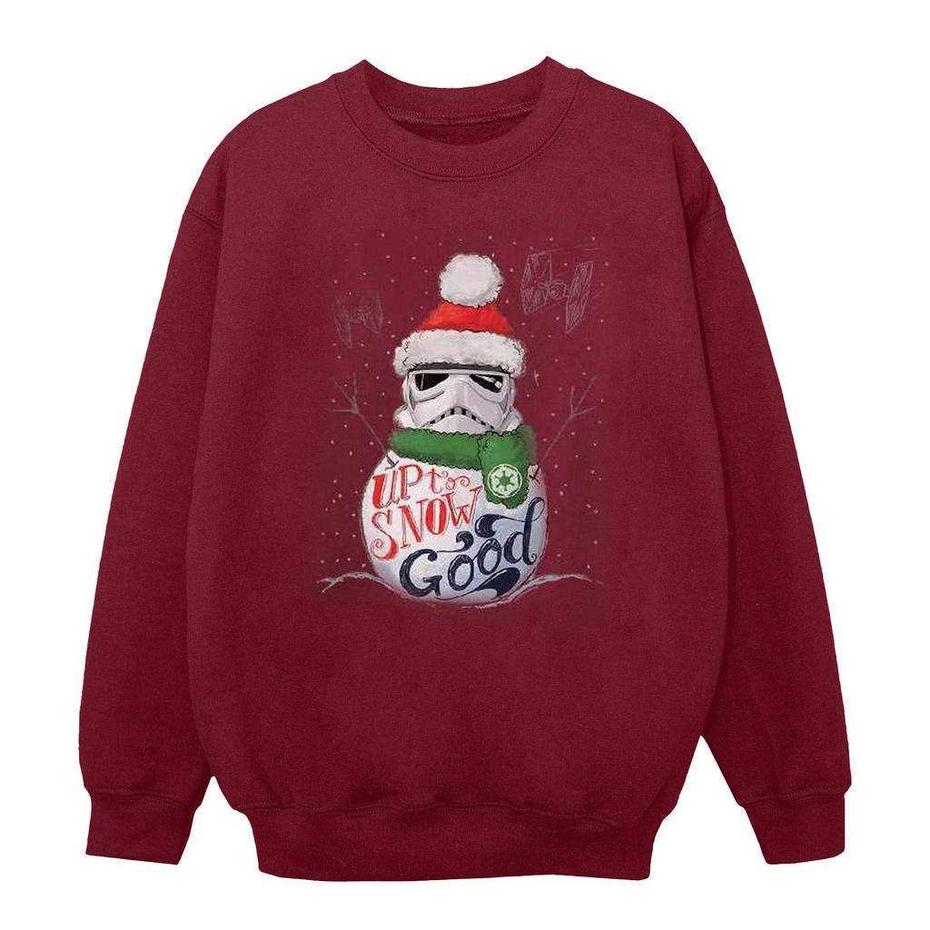 STAR WARS Womens/Ladies Stormtrooper Up To Snow Good Sweatshirt