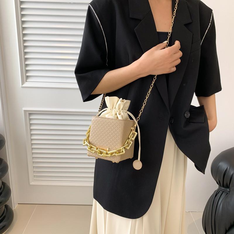 Stylish Urban Chic Mini Pu Bucket Bag For Women With Chain Strap Spring 2023