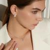 5mm S925 Sterling Silver Round Halo Moissanite Stud Earrings D VVS1 Fine Jewelry For Women