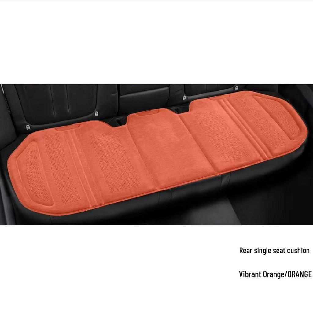 Universal Breathable Lambskin Suede Car Seat Cushion for All Seasons