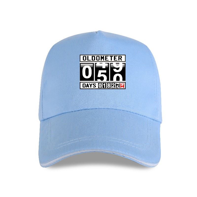 Neue Oldometer 50 Jahre alte Unisex-Baseballkappe, lustiger Gag zum 50. Geburtstag, fünfzig Jahre 18250 Tage Alter, Kilometerzähler-Design, Unisex