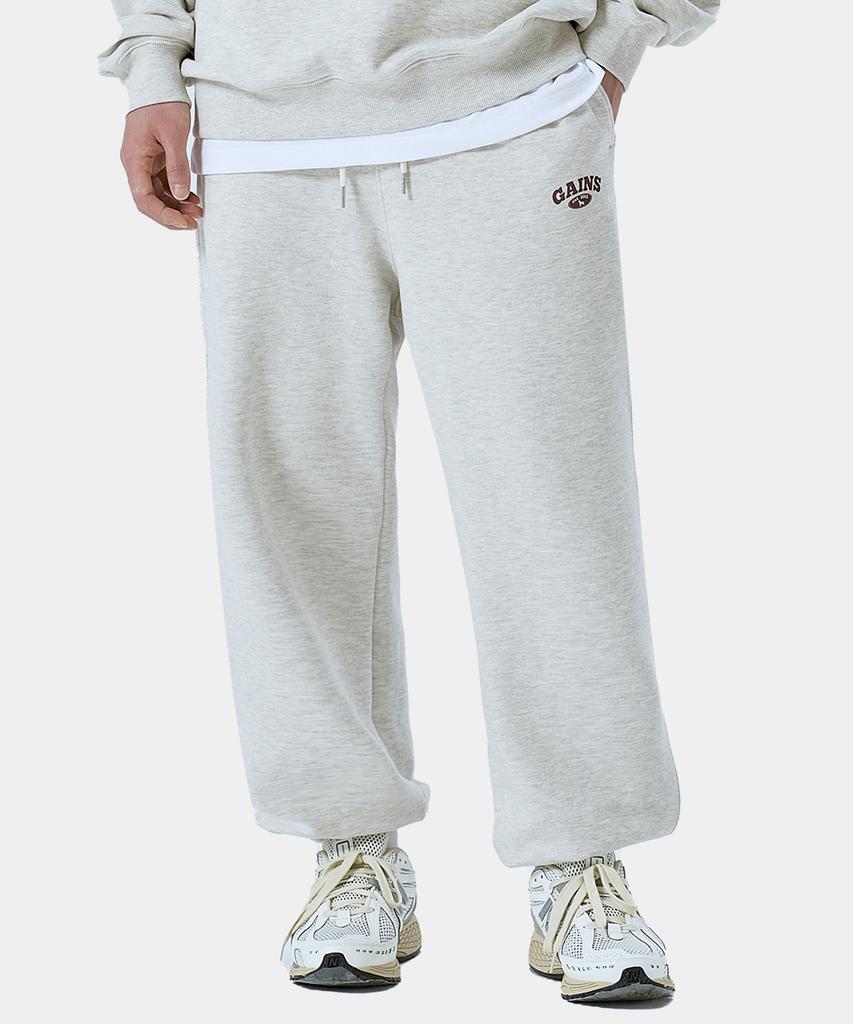 GAINSBORO Golden Logo Jogger Pants_Oatmeal