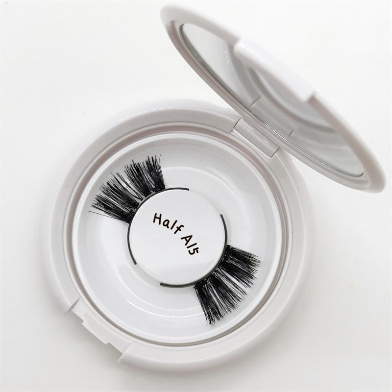 New No Glue No Eyeliner Handmade Synthetic Hair Cruelty-Free Reusable Half False Eyelashes Soft Band Quantum Magnetic