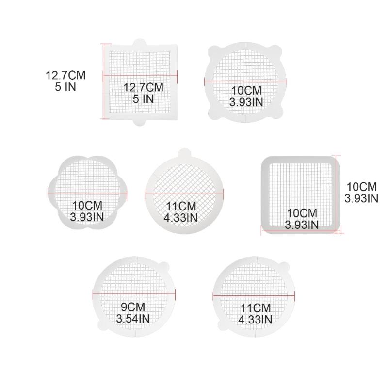 10pcs Disposables Shower Drain Hair Catcher Cover Bathroom Sewer Sink Drain Tool