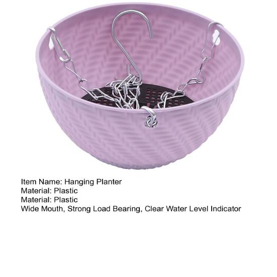 Planter for Indoor Plants Wide Mouth Flower Pot with Water Reservoir Plant