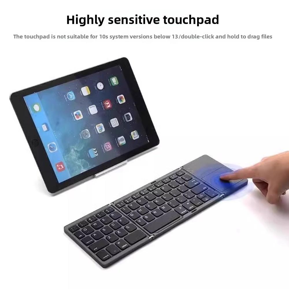 Bluetooth Keyboard Triple Folding Keyboard Is Suitable for iPad, Business Office Mini Mobile Phone Tablet Keyboard, Suitable for All Systems