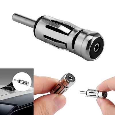 Car Radio Stereo Antenna Adaptor Alloy Antenna Mast Adapter Practical Aerial Plug Car Radio Stereo Car Electronics Accessories