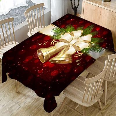 One-piece  Christmas Decoration Supplies Tablecloth  Elastic Waterproof Tablecloth  Table Cover Home Kitchen Xmas Decor