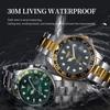 NIBOSI Luxury Mens Watches Stainless Steel Date Military Fashion Luminous Waterproof Quartz Wristwatches