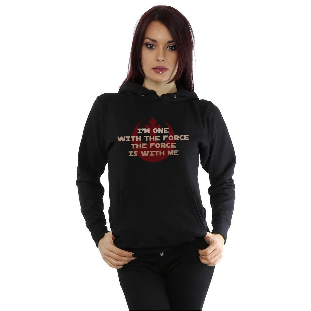 STAR WARS Damen/Damen Rogue One IÂ'm One With The Force Roter Kapuzenpullover