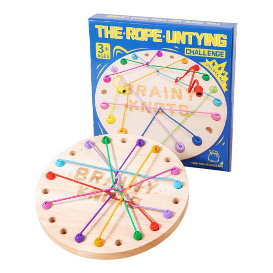 

1 набор для детей, игра по распутыванию веревок, настольная игра, развивающая логическое мышление, интерактивная обучающая игрушка для распутывания эластичных веревок A