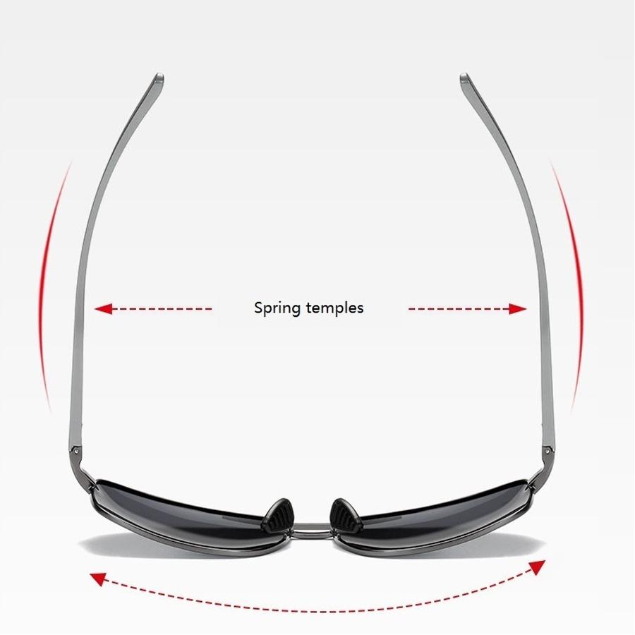 Fashion Photochromic Sunglasses Men Women Vintage Square UV400 Eyewear for Driving Fishing