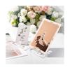8 stuks 2,5 inch 3 pinnen Acryl Clear Mineraalhouder Vierkante Display Ezel Standaards Voor Koraal Mineraal