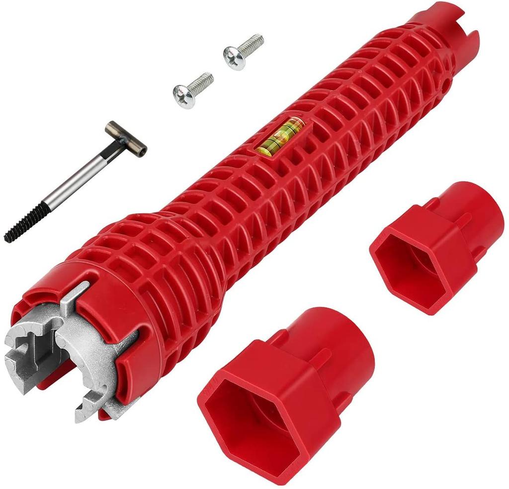 8 In 1 Flume Magic Wrench Sink Faucet Plumbing Tools Magic Wrench Multifunctional English Key Repair Plumbing Wrench Tool