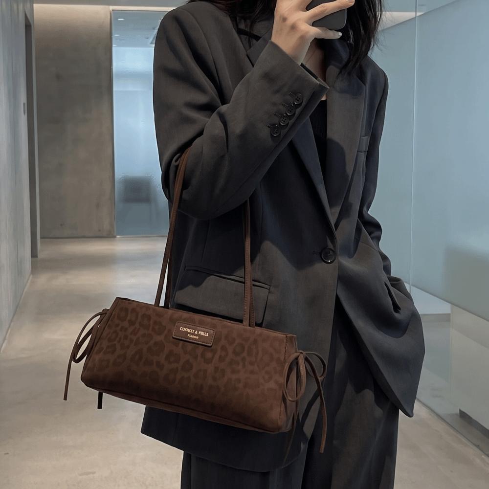 Textured French Stick Bag Polyester Armpit Bag Easy And Trendy Underarm Bag  Office