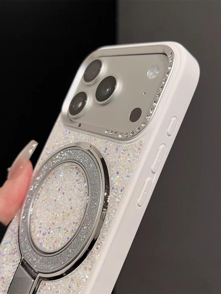 iPhone 17 Pro Max Glitter Case with Magnetic Stand & 16X Drop Protection
