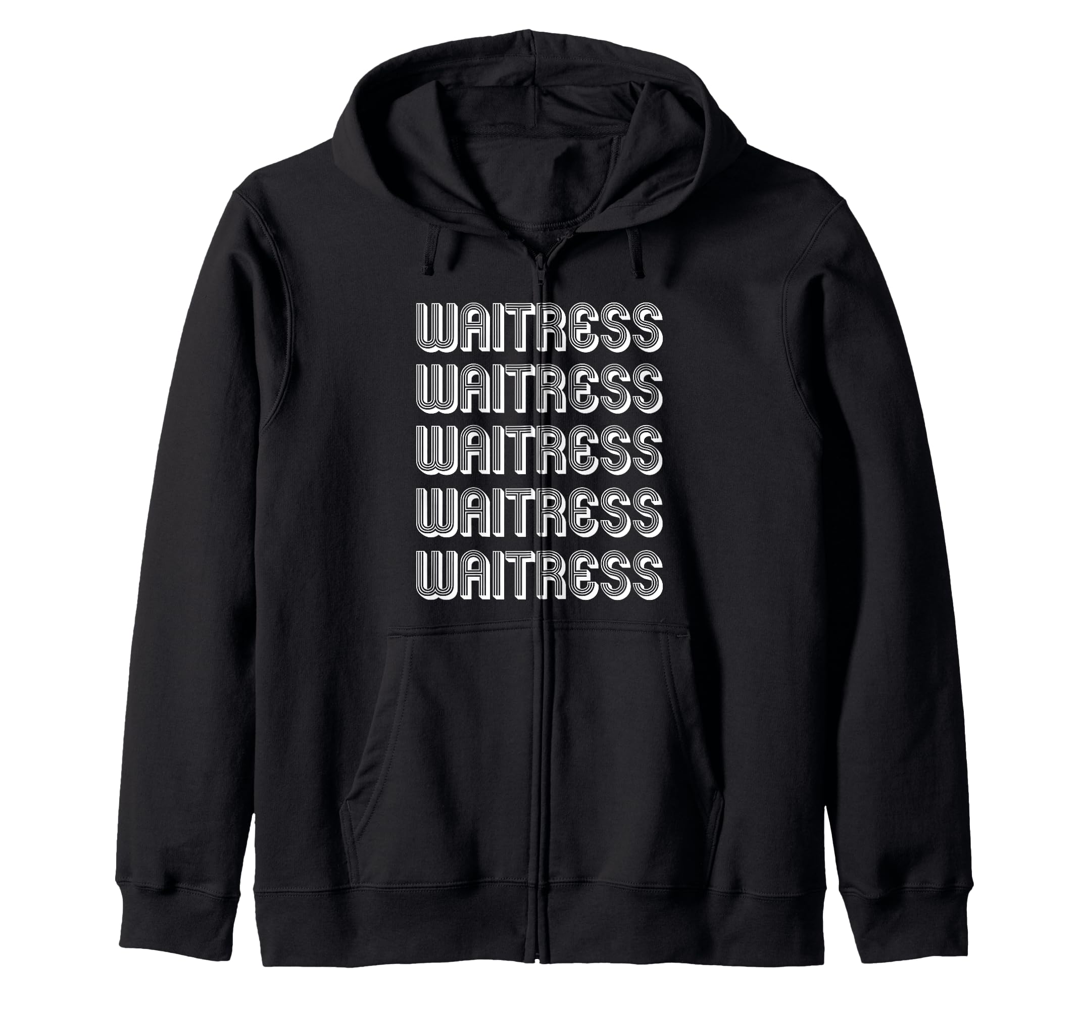 

Professional waitress zip hoodie