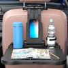 Car Backseat Tray Table Foldable Seat Back Laptop Desk Stable Auto Back Seat Organizer Vehicle Eating Food Tray with Swivel