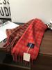Autumn And Winter Scarf Ab Color Matching Plaid Cashmere Warm Shawl Dual-Purpose Scarf Tide