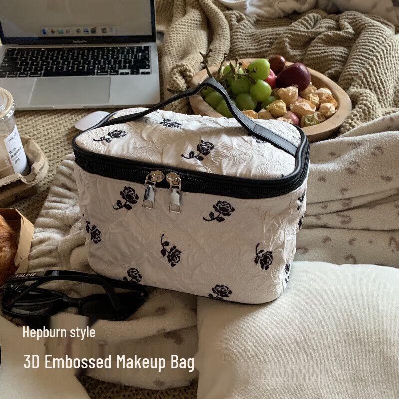 

Hepburn Rose 3D Print Cosmetic Clutch Bag Medium