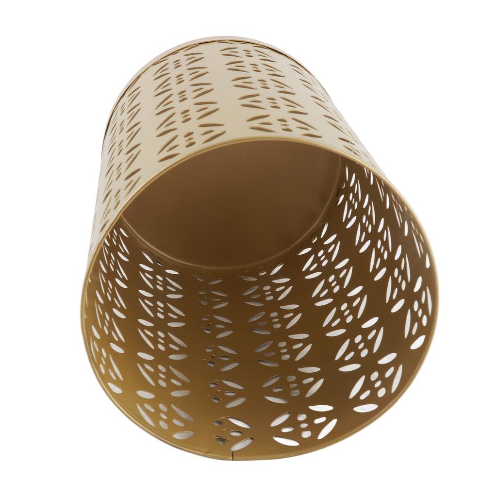 Umbrella Holder Round Rust Proof Stylish Hollow Copper Pattern Metal Umbrella Holder Bin for Home