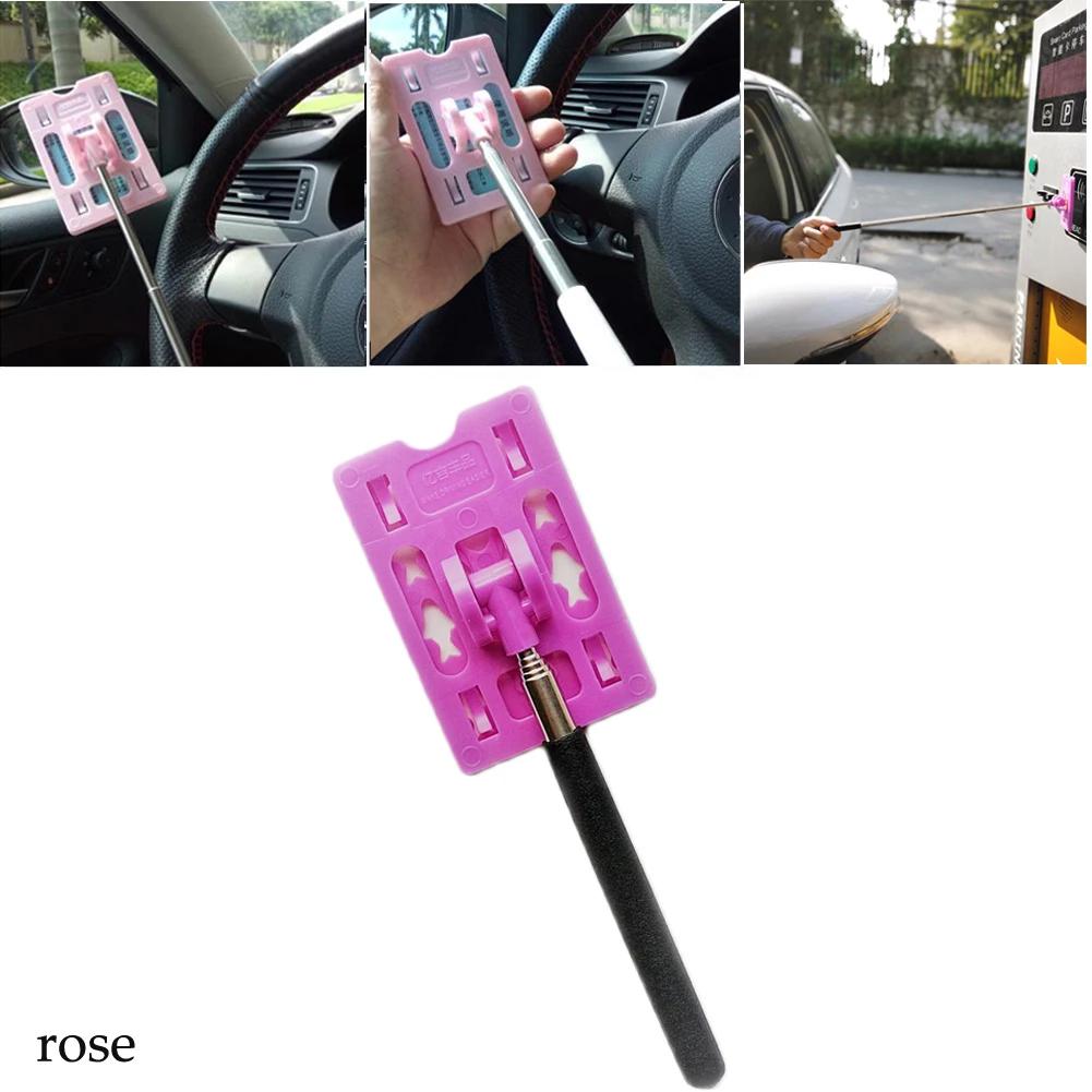 

Регульована ручка для платіжної картки для автомобіля Touch N Go Stick Holder Телескопічна ручка для стягування плати за паркування