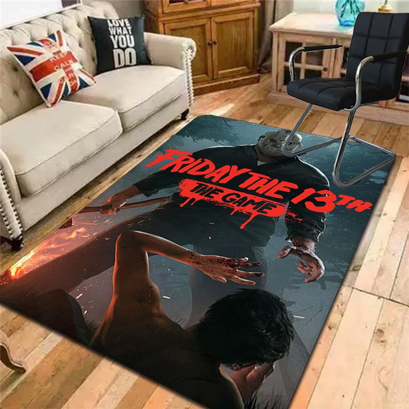Friday the 13th Rug Floor Mat for Living Room or Bedroom Soft and Comfortable Carpet a Gift for Birthday and Holiday.SFF0917049
