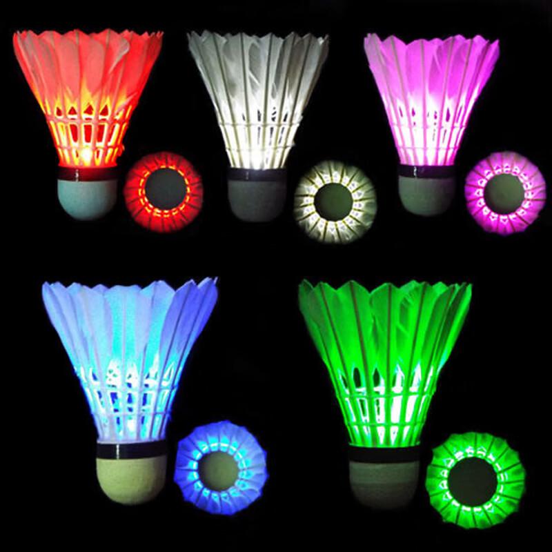LISM LED Luminous Duck Feather Badminton Shuttlecocks