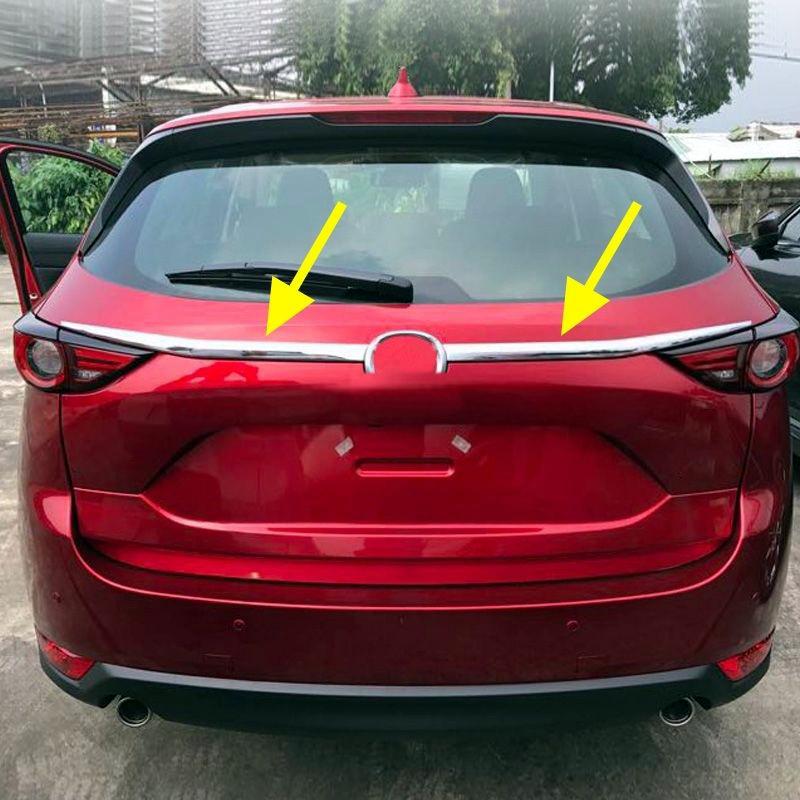 For Mazda CX-5 2017 2018 2019 2020 Car Rear Trunk Lid Cover Tailgate Trim Chrome ABS Tailgate Cover Trim