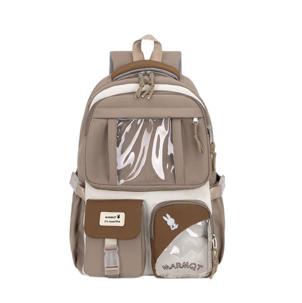 2025 new schoolbag female college student cute large capacity computer backpack junior high school student travel bag high school backpack