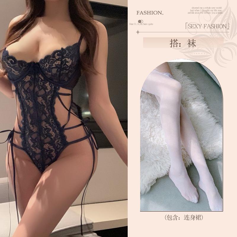 Sexy lingerie fun female abstinence sexy one-piece pajamas hip skirt qn mood couple love fun products