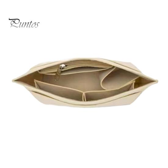 

Вставная подкладка из фетра для сумки Champ Tote, многокарманный дизайн с карманами на молнии для чашек, косметичка, разделитель для сумки, вставка для сумки на ремне M бежевый