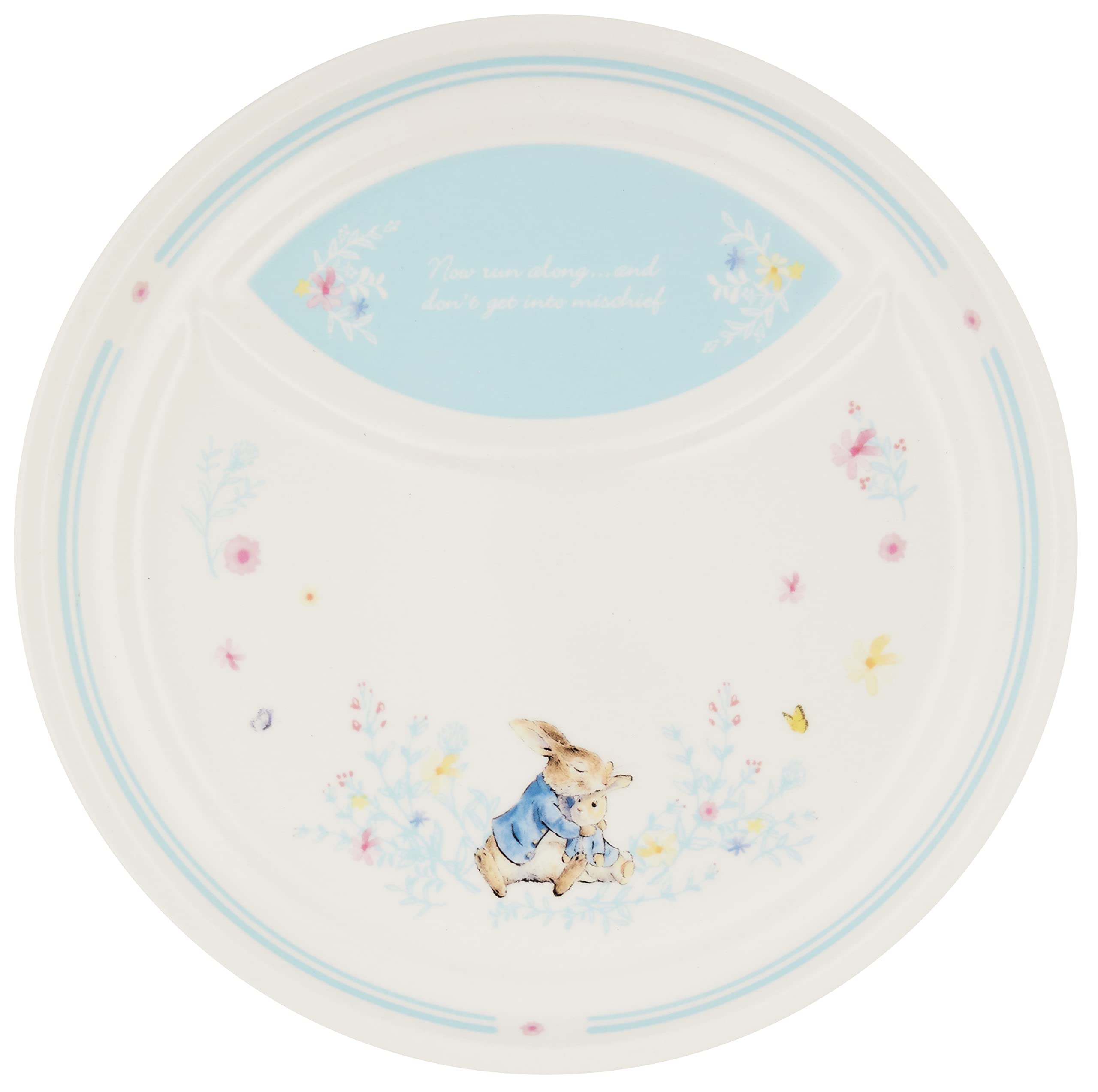 

Peter Rabbit Children s Wreath Lunch Plate, 21cm, Made in Japan, PR490-38