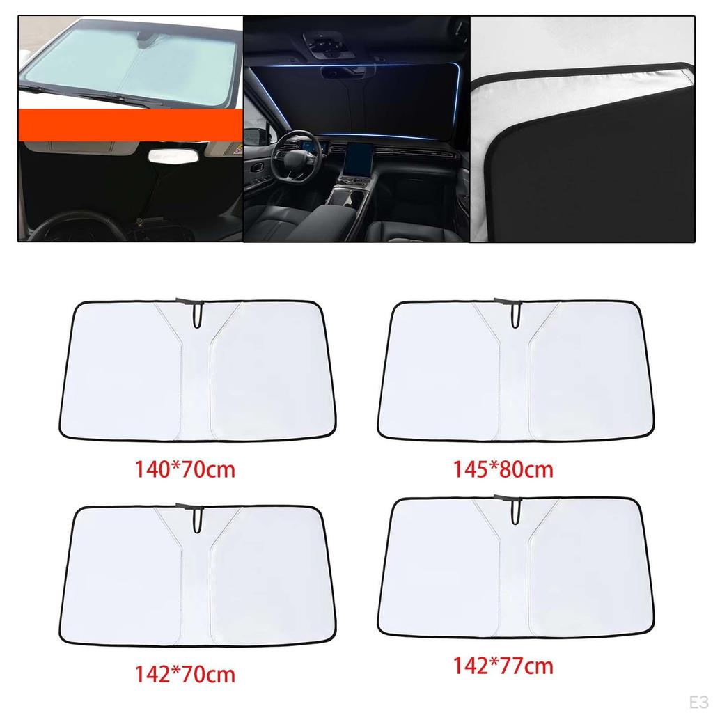 Car Windshield Shade for Sun Protection - Designed Mini SUVs and Hatchbacks