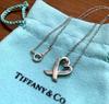 Tiffany Co. Loving Heart Necklace Paloma Picasso 925 Sterling Silver Excellent