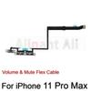 AiinAnt Power / Volume Buttons Mute Wireless Charging FlashLight Power Flex Cable For iPhone 11 Pro Max Repair Phone Parts