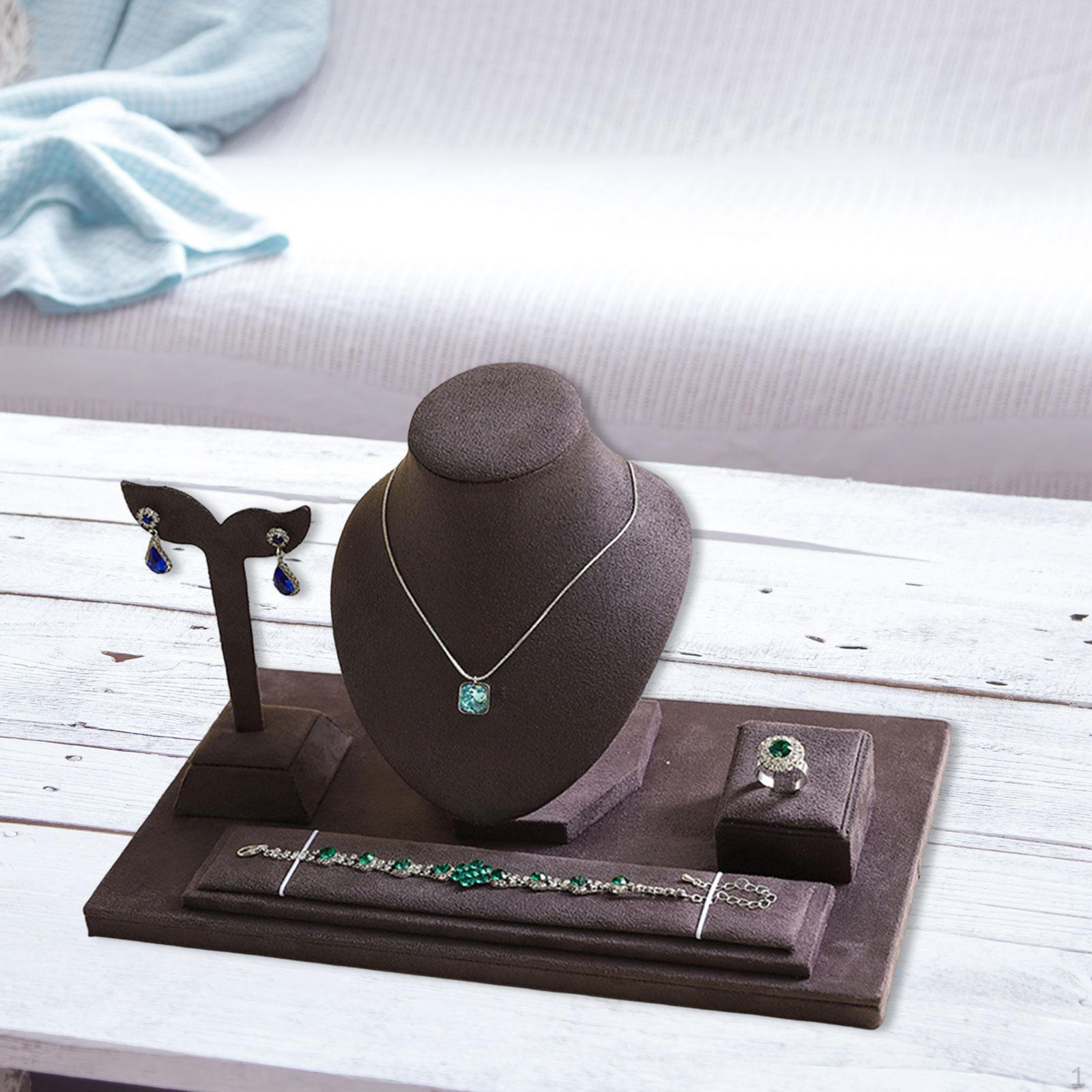 

Bust-Shaped Necklace Display Stand, Decorative And Multifunctional Gift for Beauty Shops серый